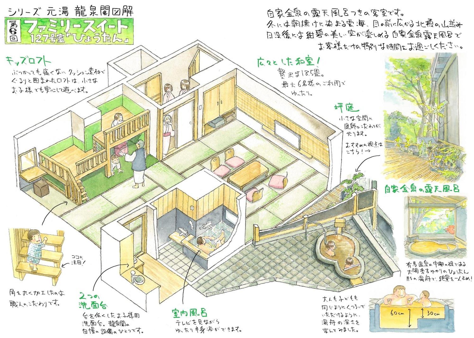 Arima Onsen Motoyu Ryuusenkaku Hotel Kobe Phòng bức ảnh